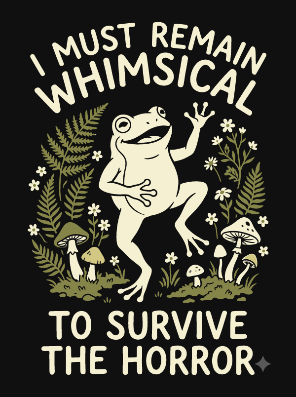 The same frog design redrawn in flat colors with clean edges